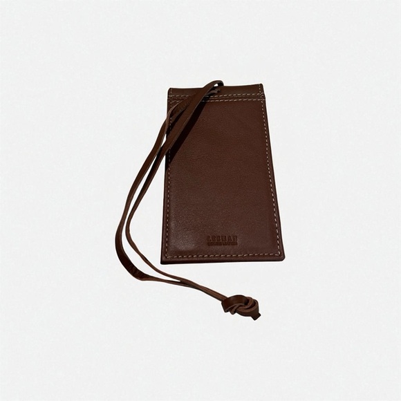 Theres No Place Like The Forest Brown Leather Bag Tag Luggage Tag Wake Forest - Picture 4 of 6